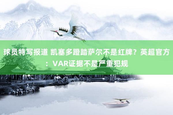 球员特写报道 凯塞多蹬踏萨尔不是红牌？英超官方：VAR证据不是严重犯规