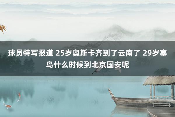 球员特写报道 25岁奥斯卡齐到了云南了 29岁塞鸟什么时候到北京国安呢